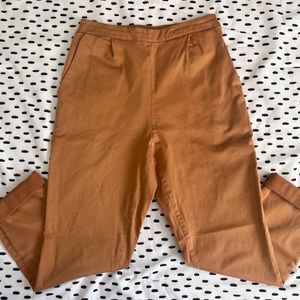 Camel Color Pull On Pants Slacks